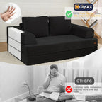 COMAX Futon Sofa Bed, Convertible Folding Sofa Bed, Boneless Couch Loveseat - Image 4
