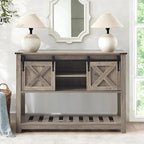 Grey Farmhouse Entryway Table, Rustic Hallway Table - Image 3