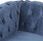 RARZOE Modern 2 Pieces Living Room Sofa Set, Contemporary Tufted Button Velvet - Image 5