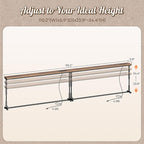 Huuger 110.2 Inch Behind Couch Table - Image 2