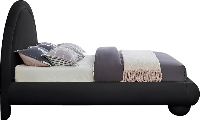 Meridian Furniture MadridBlack-K Madrid Collection Art Deco King Bed - Image 5