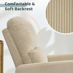 Swivel Rocker Recliner, Oversized Power Recliner Nursery Glider - Image 5