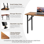 TEMI Small Computer Desk Folding Table - Image 6