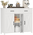 Homhedy Sideboard Buffet Cabinet, Coffee Bar Storage Cabinet - Image 3