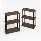 Furinno Turn-S-Tube Storage Shelves Set of 2, 3-Tier Book Shelf, Corner Shelf - Image 6
