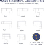 MAXYOYO 132" U Shaped Modular Sectional Sofa - Image 6