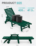 Patio Chaise Lounge Chair Outdoor - Image 2