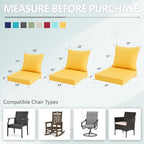 24x24 Inch Outdoor Chair Cushions Set of 2, Patio Furniture Cushions - Image 7