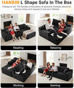 Cloud Sectional Couch, 105 Inch Modular Sectional Sofa - Image 3