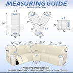 Arfntevss Recliner Sectional Couch Covers 1OO% Waterproof L Shape Sofa Cover - Image 2