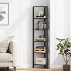TUTOTAK Corner Shelf, 6-Tier Corner Bookshelf - Image 7