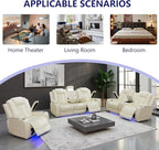 Leather Power Recliner Sofa Set - Image 7