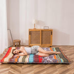 MAXYOYO Bohemian Retro Floor Mattress Vintage Floral Japanese Futon Mattress - Image 5
