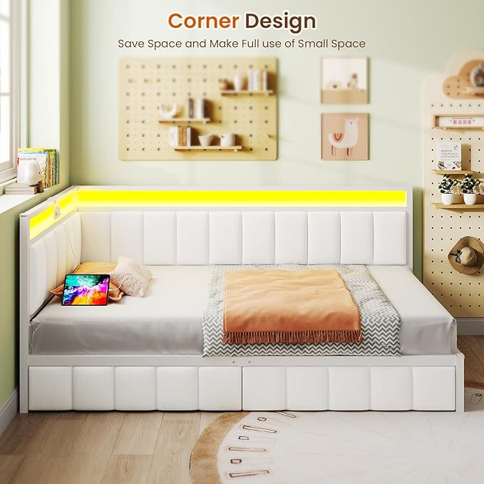 DICTAC Corner Twin Bed Frame - Image 3