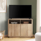 mopio Brooklyn Corner Storage Cabinet, Mid Century Modern Buffet, Entertainment by MopioInc