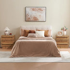 HOKYHOKY Reclaimed Solid Wood Nightstand-24 Inches Large End Table - Image 8
