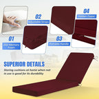 Basic Beyond Chaise Lounge Cushions Outdoor, 3-Layer Waterproof Outdoor - Image 3