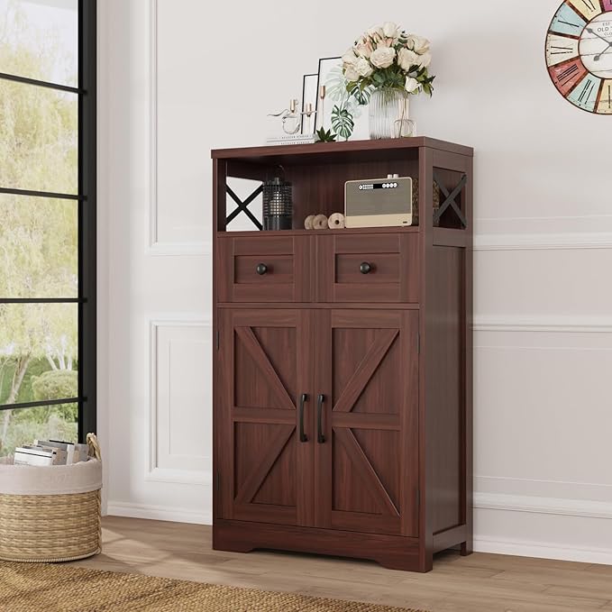 Befrases Set of 2 Dark Brown Storage Cabinet - Image 4