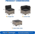 Patio Furniture Sets, 7-Piece Outdoor Patio Furniture - Image 8
