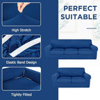 HunnmingRe Sofa Covers for 3 Cushion Couch Stretch Sofa and Loveseat Covers Set - Image 4