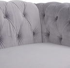 RARZOE 3 Pieces of Living Room Furniture Sofa Sets, Modern Velvet Chesterfield - Image 5