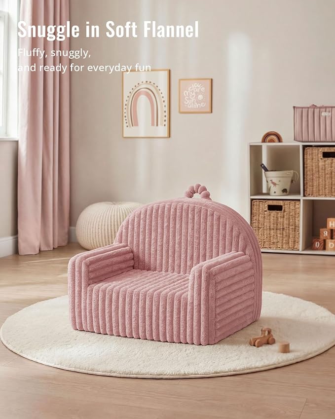 Blissful Diary Toddler Chair, Snuggly Soft Kids Sofa Chair, Supportive Toddler - Image 7