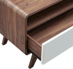 Modway Transmit Entertainment-Stands, 60 Inch, Walnut White - Image 3