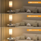 Fenmzee Grey Nightstand Bedroom Lamp - Image 5