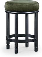 Meridian Furniture 977Green-C Monette Collection Art Deco Counter Stool by MeridianFurniture