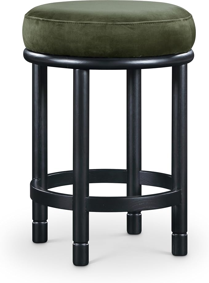 Meridian Furniture 977Green-C Monette Collection Art Deco Counter Stool by MeridianFurniture