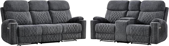 HAOMARKETS 2-Piece Power Recliner Sofa Set - Image 8