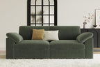 EASE MOOSE Comfty 2 Seat Couch, FSC Certified Modern Deep Seat Sectional Modular - Image 4