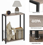 Homleke Narrow Side Table with Magazine Holder, Skinny End Table Perfect - Image 6
