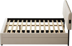 Queen Size Upholstered Platform Bed - Image 9
