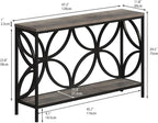 GiftGo Narrow Sofa Table 47.2 Inch, Industrial Sofa Table Behind Couch - Image 2