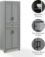 Crosley Furniture Tara 3-Piece Modern Farmhouse Sideboard Buffet Cabinet and - Image 7