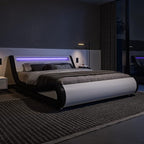 Allewie Full Size LED Platform Bed Frame - Image 3
