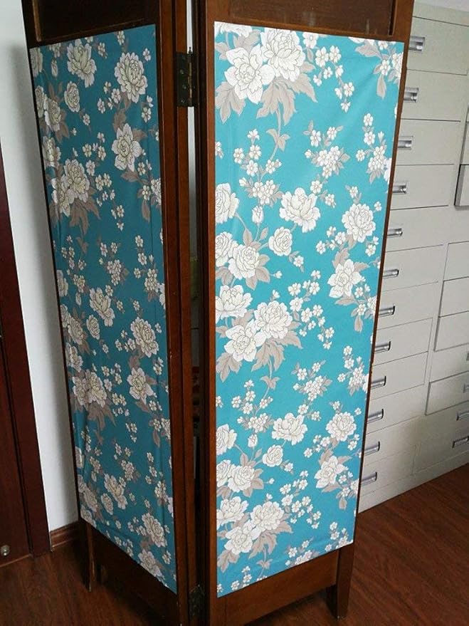 Vintage Floral Self Adhesive Wall Paper Shelf Liner Funitures Dresser Drawer - Image 5