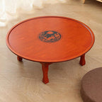 Folding Round Table, Korean Printing Dining Table/Coffee Table/Study Table/Low - Image 7
