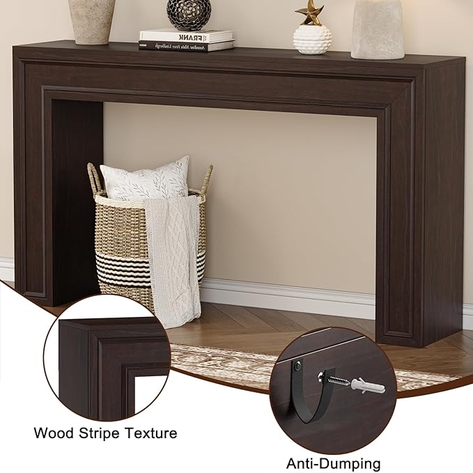Rresyet 55 Inch Long Console Table, Sofa Table Behind Couch, Entryway Table - Image 3