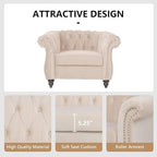 AVZEAR Living Room Accent Chair, Upholstered Sofa Chair Single Sofa Chair - Image 6