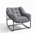 GarveeLife Outdoor Lazy Rocking Chair, Single Metal Rocker by GarveeLife