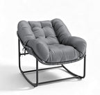 GarveeLife Outdoor Lazy Rocking Chair, Single Metal Rocker by GarveeLife