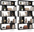 Giantex 5-Tier Bookshelves Set of 2, 10-Cube Geometric Bookcase by Giantex