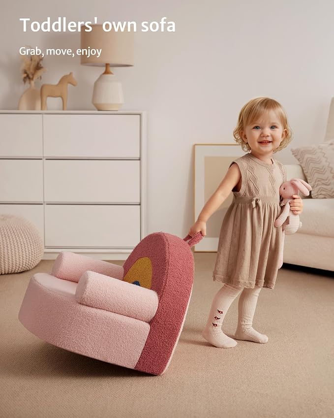 Blissful Diary Toddler Chair, Snuggly Soft Kids Sofa Chair, Supportive Toddler - Image 7