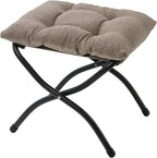 15" Folding Ottoman, Foldable Footrest Stool, Portable Small Foot Stool by MordchilHF