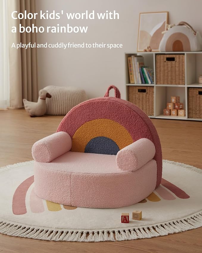 Blissful Diary Toddler Chair, Snuggly Soft Kids Sofa Chair, Supportive Toddler - Image 8
