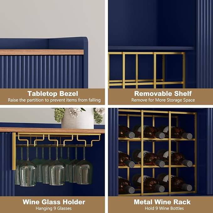 ARTPOWER 48" Wine Bar Cabinet - Image 4