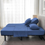 Kingnex Split Queen Sheets for Adjustable Bed Soft 1800 Microfiber 5 Pieces - Image 2