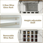 55 Inch Farmhouse Coffee Bar Cabinet - Image 8